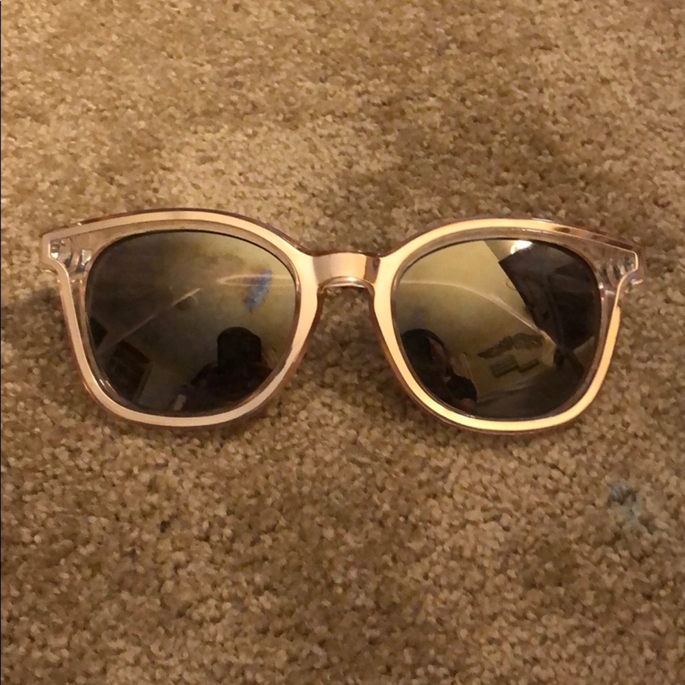 Rose gold sunglasses